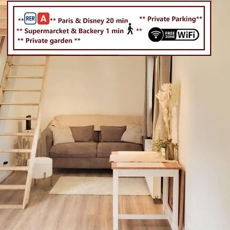 Le Petit Noisy Entre Paris Et Disney, Proche Centrex Avec Jardin Privatif Et Parking Noisy-le-Grand Exterior foto
